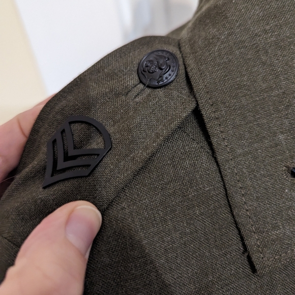 VINTAGE Ladies Military Wool Jacket Blazer in Mint Condition! - Picture 8 of 11